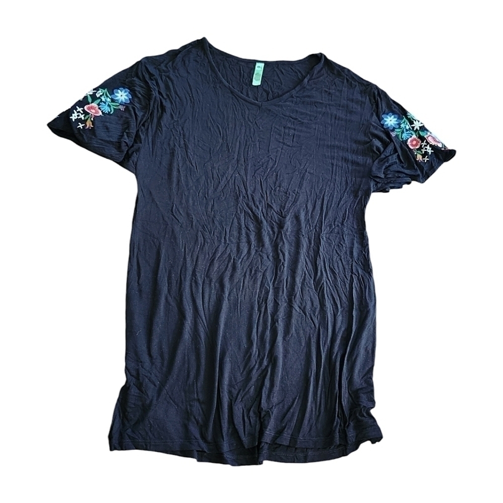 Honeydew Intimates Black T-shirt Nightdress Medium